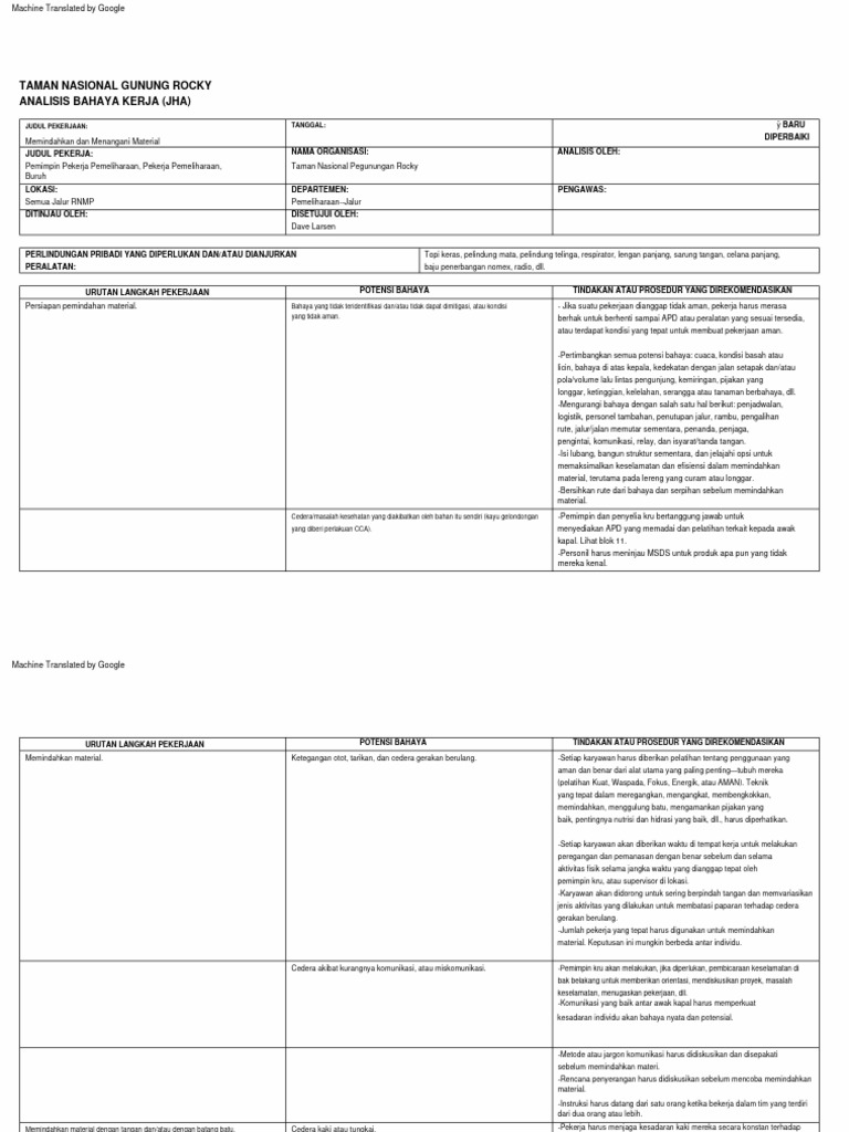 JHA Handling Materials ROMO PDF
