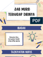 Adab Murid Terhadap Dirinya