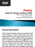 Poetry Even Semester 2024-Week VII (Monday, 25 March 2024)