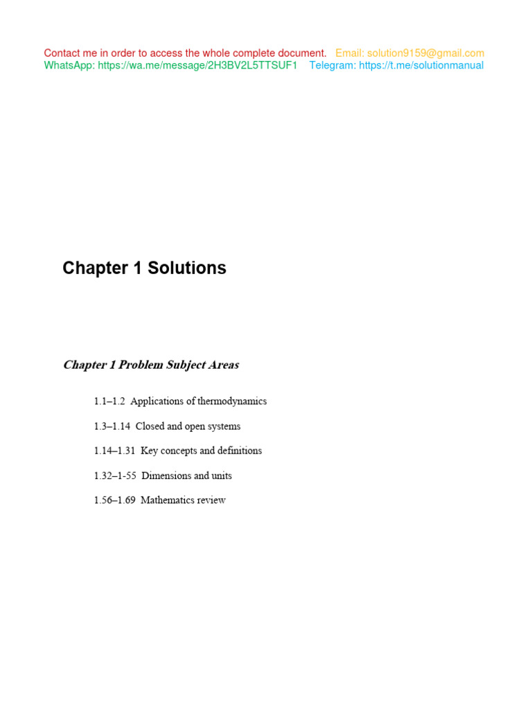 Solutions For Problems Thermodynamics 2nd Edition By Turns Pauley