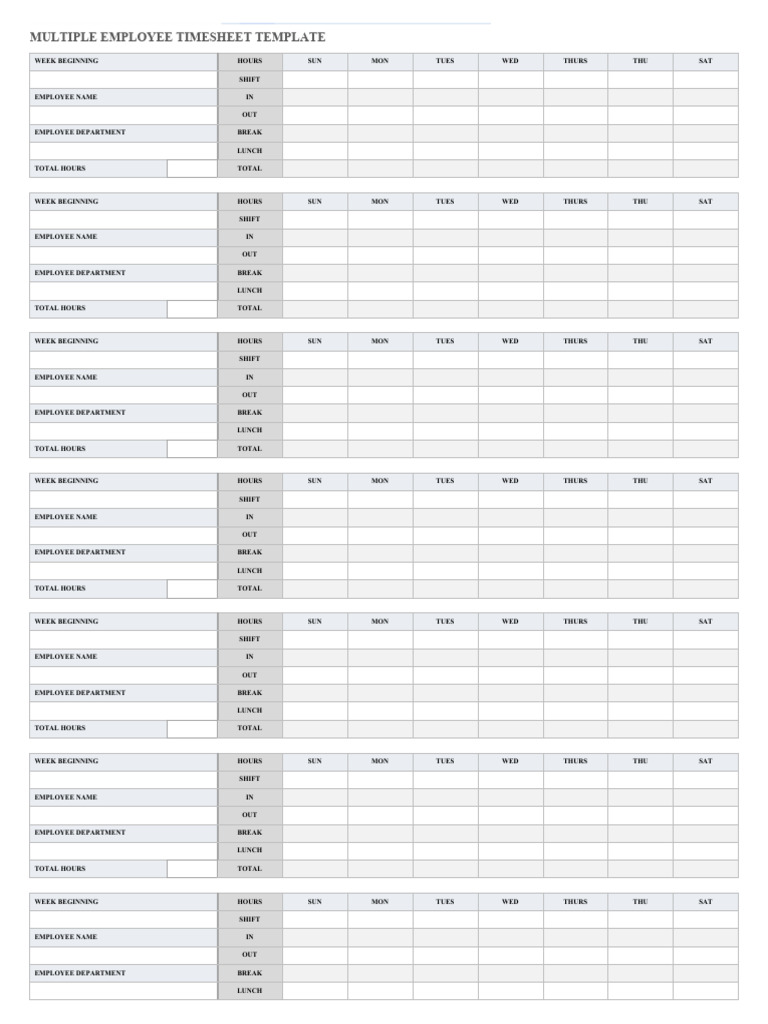 IC-Multiple-Employee-Timesheet-11516 | PDF