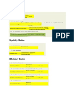 Notes Formulas