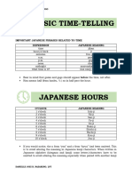 Nihongo-Basic Time-Telling