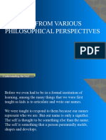 The-Self-from-Various-Philosophical-Perspectives