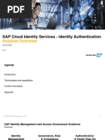 SAP Cloud Identity Services - Identity Authentication, Solution Overview