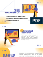 Lecture 2 - Characteristics of Research