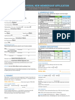 Individual New Membership Application: 1. Profile Information 2. Membership Dues