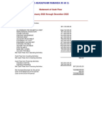 Statement of Cash Flow