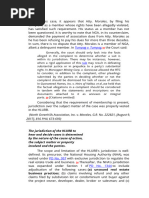 JURIS HLURB or HSAC Jurisdiction