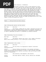 CourseNotes - Learning Data Analytics 1 Foundations