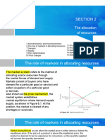 The role of market in allocating resources