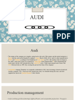 Presentation of Audi