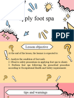 apply foot spa