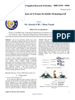 Design and Analysis of A Frame For Roller Hemming Cell