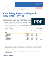 Salary Projection Tally