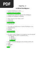 Unit No 1 MCQ