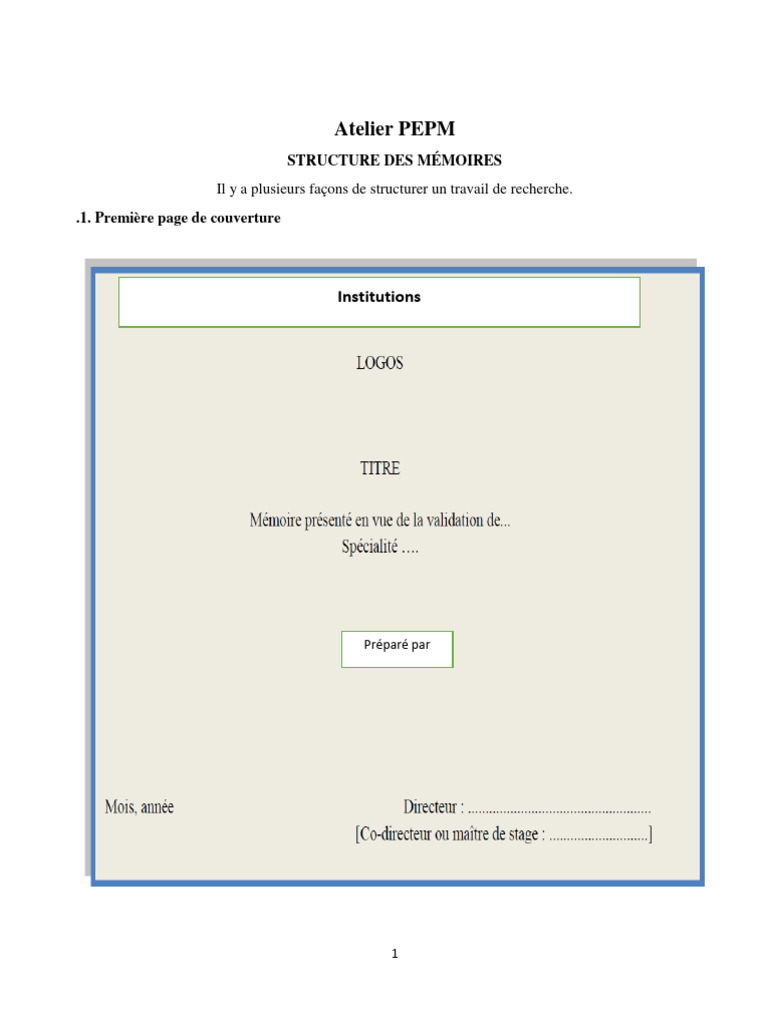 Structure et sommaire d'un mémoire | PDF | Guillemet | Phrase