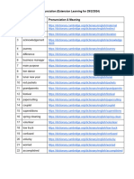 Vocabulary List - 29.2.2024