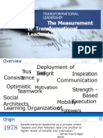 The Measurement of Transformational Leadership