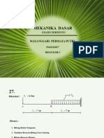 Mekanika Teknik Tumpuan Struktur Statis