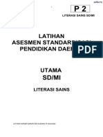 Print LITERASI SAINS NASKAH SOAL TO 2 SD PURWAREJA - Edform