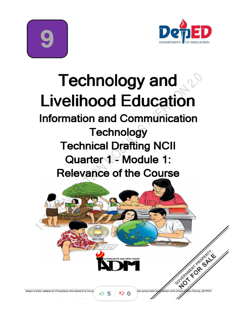 9 Tech Draft q1 w1 m1 Final - Compress | PDF | Technical Drawing ...