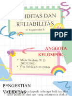 Kelompok 6 Validitas Dan Reabilitas