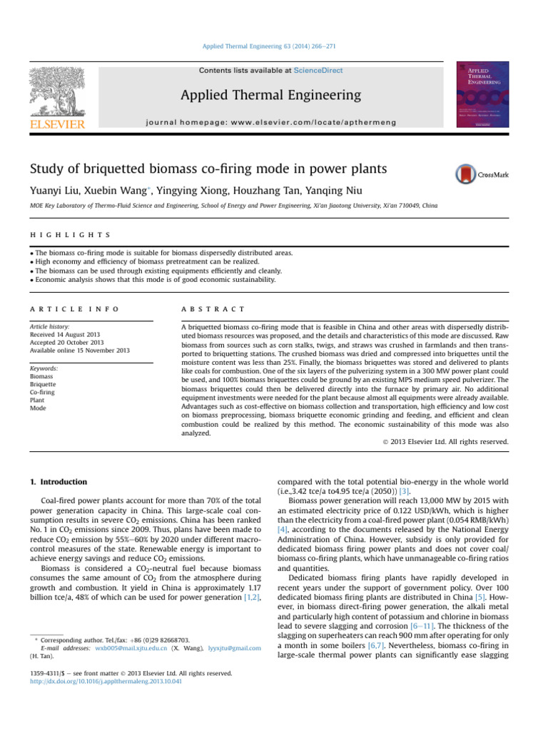 Biomass Co-Firing in Power Plants | PDF | Coal | Biofuel