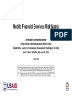Mobile Financial Services Risk Matrix