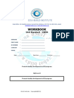 13854 Promote Healthy Development - Workbook