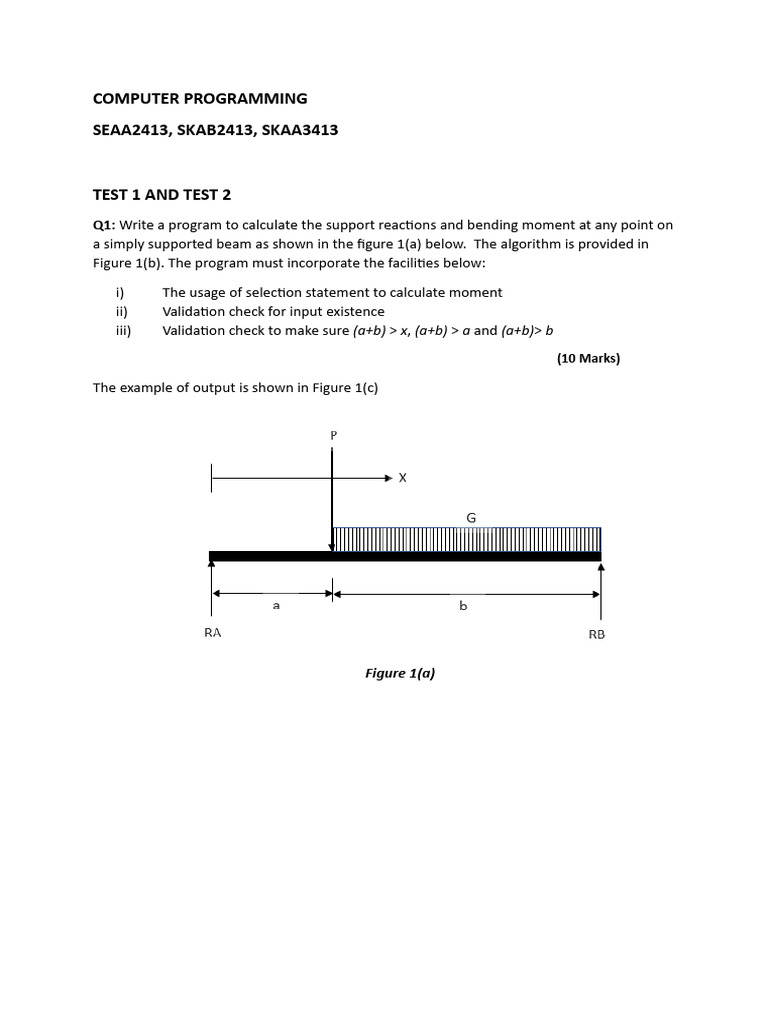 Test Question | PDF | Theoretical Computer Science | Computer Programming