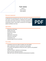 Fish4jobs_Nursing_CV_template