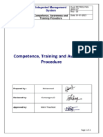 competence, awareness and training-procedure