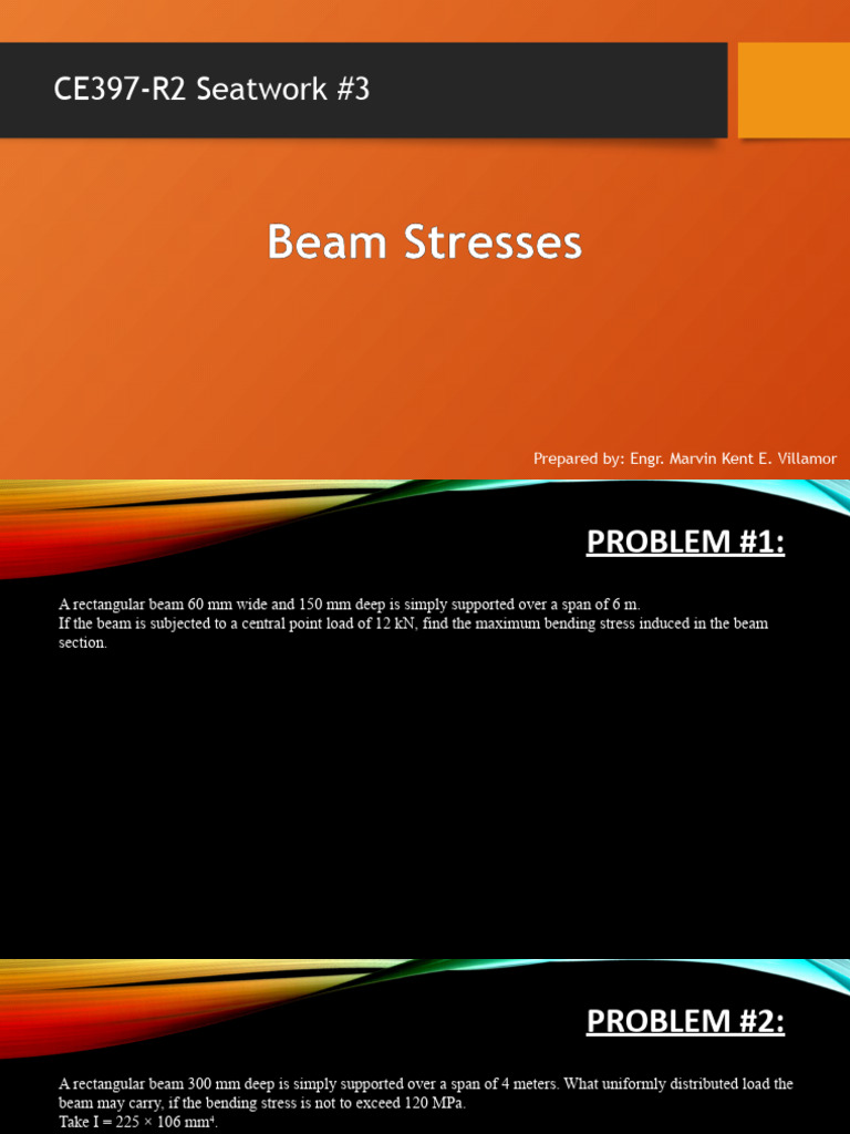 Beam Stress Calculations Guide | PDF