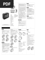 Digital Alarm Clock Setup Guide | PDF