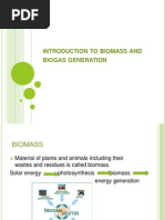 TO Biomass AND Biogas Generation