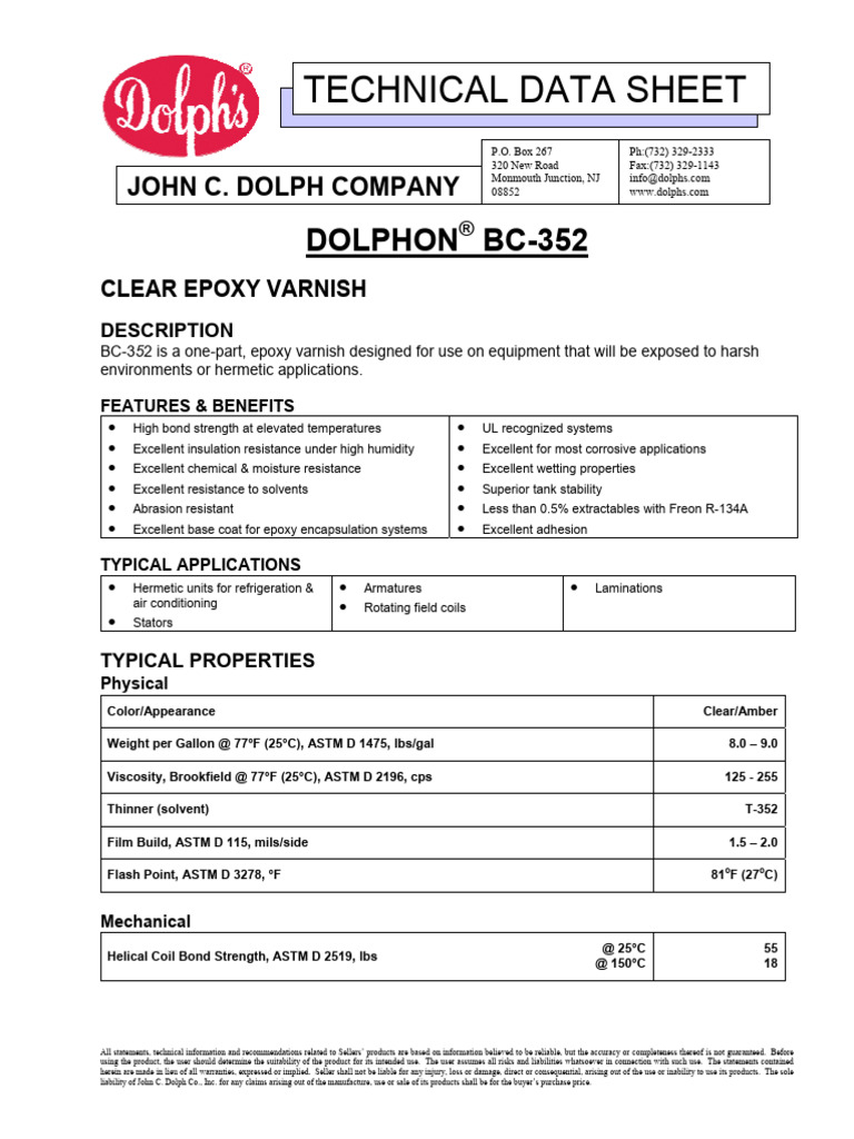 Dol_BC352 | PDF | Epoxy | Acid