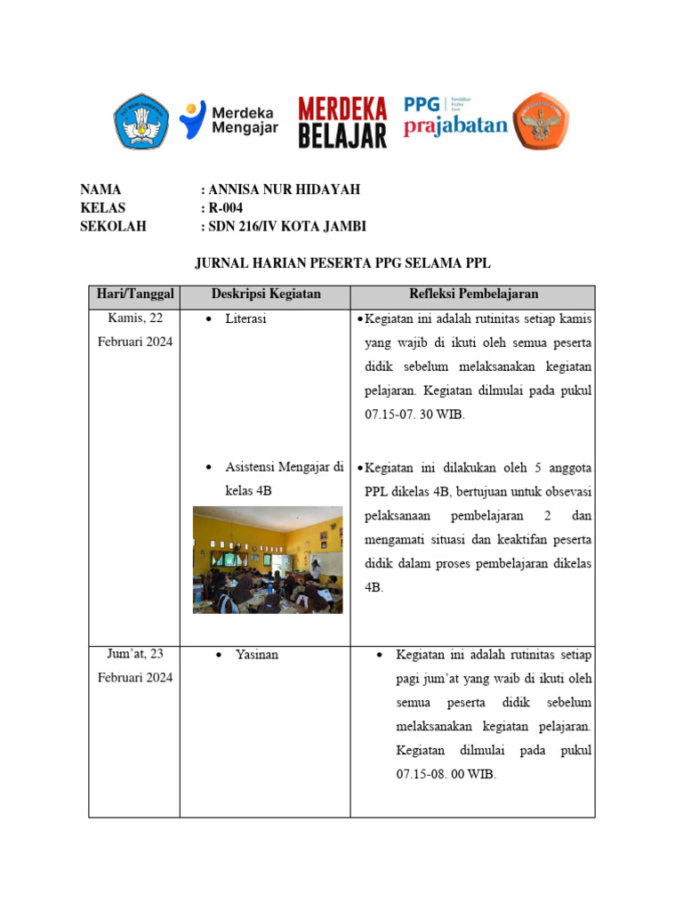 01 05 6 b3 7 unggah jurnal harian asistensi mengajar ppl i annisa