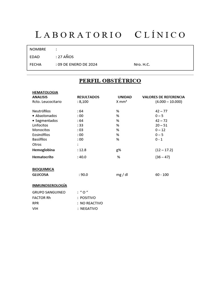 Resultados de Rcto. Leucocitario | PDF | Leucocito | Hematología
