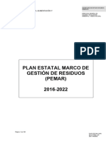 PEMAR 2016-2022 Plan Estatal de Gestión de Residuos-Selección