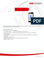 DS K1T681DBWX Face Recognition Terminal - Datasheet - V1.0 - 20221104