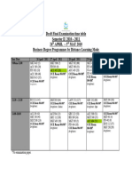 Draf Examination Timetable 2010 - 2011