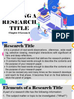 Writing A Research Title
