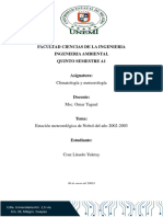 Estación Meteorológica de Nobol 2002-2003