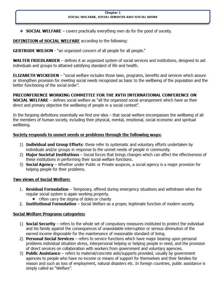 Summary of the Orange Book on Social Work | PDF | Social Work | Welfare