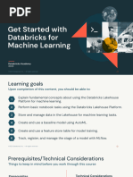 Get Started With Databricks For Machine Learning