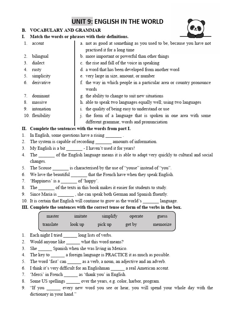 Unit 9 | PDF | English Language | Multilingualism