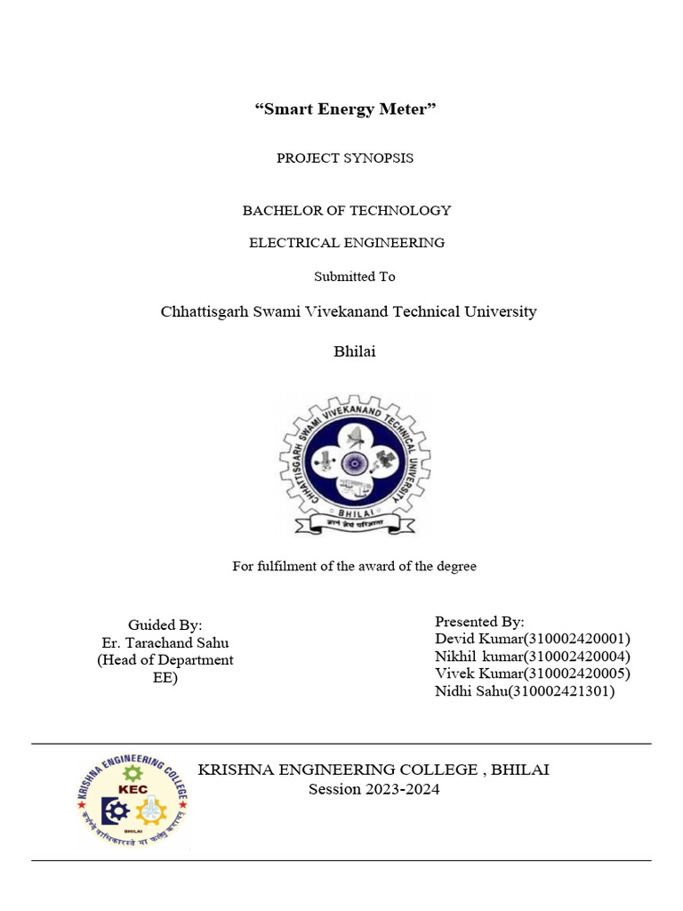 Smart Metering Project Overview Pdf Smart Grid Electricity