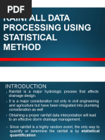 Rainfall Data Processing