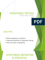 Hypothesis Testing M.santelices